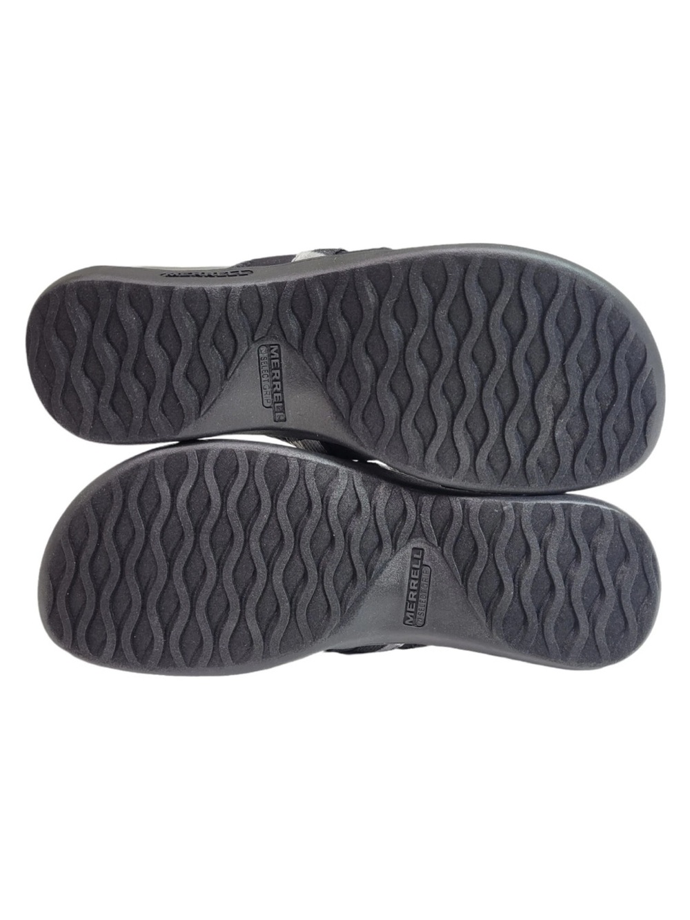 Merrell Womens District 3 Wrap Web Black Gray Slide Memory Foam Sandals SZ 8 - Picture 7 of 10